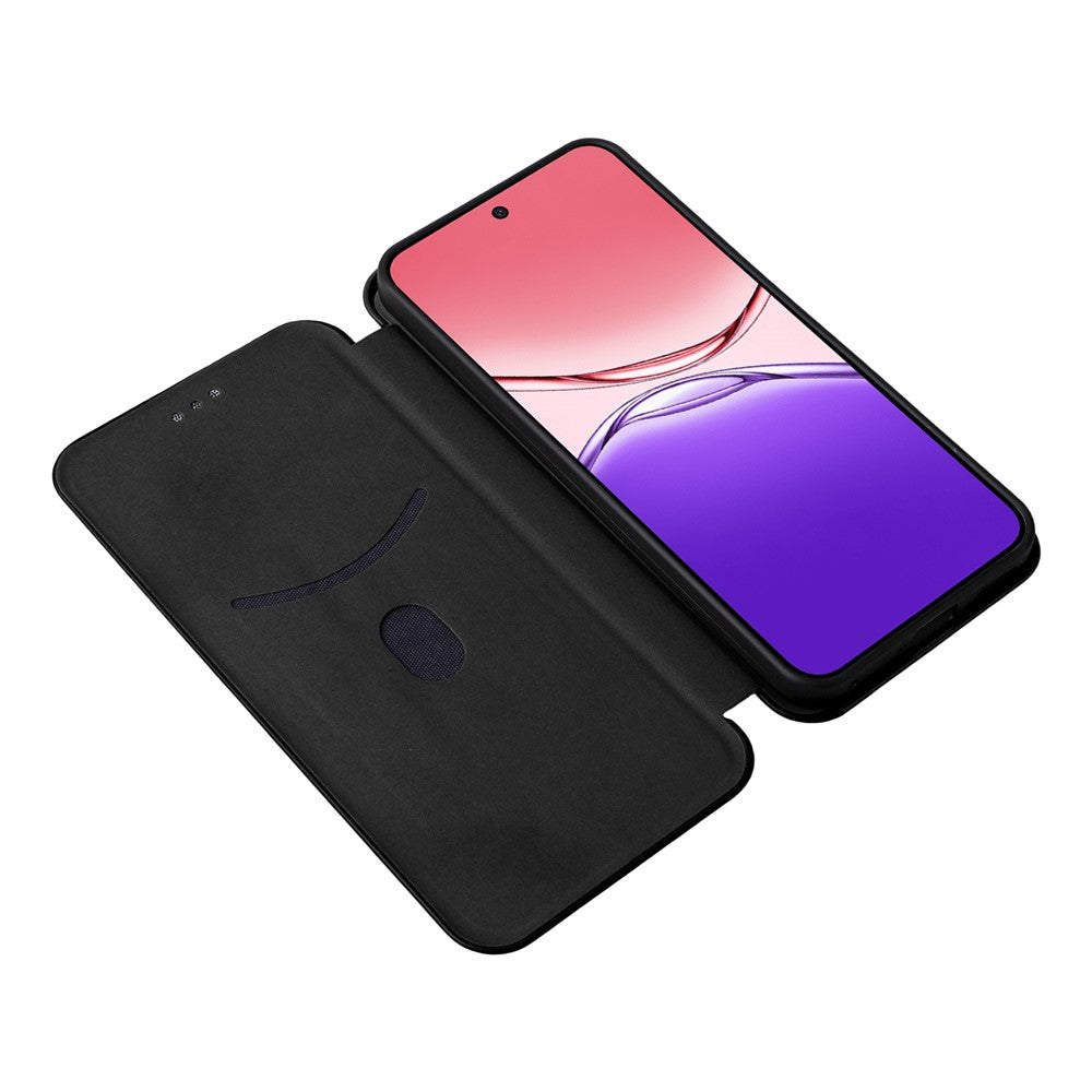 For Oppo F29 5G Case Carbon Fiber Texture Drop-Proof PU Leather Phone Cover