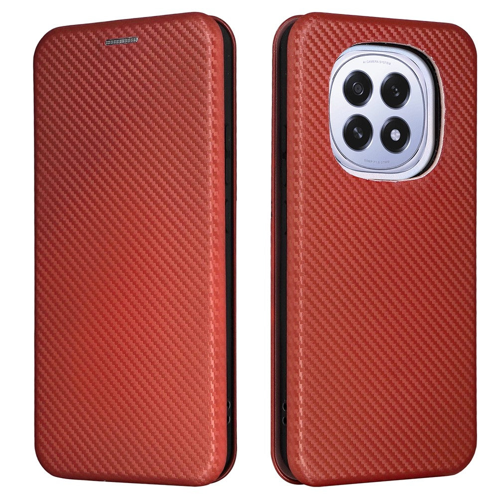For Oppo F29 5G Case Carbon Fiber Texture Drop-Proof PU Leather Phone Cover