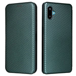 Til Samsung Galaxy F06 5G / M06 5G etui kulfiberstruktur, stødsikkert PU-læder telefoncover