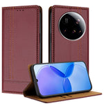 For Xiaomi 15 Ultra Case L-Shaped Grid Pattern Leather Stand Phone Cover with Card Slots