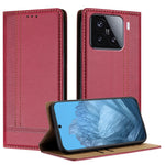 For Xiaomi 15 Case L-Shaped Grid Pattern Leather Stand Phone Cover with Card Slots