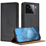 For Xiaomi 15 Case L-Shaped Grid Pattern Leather Stand Phone Cover with Card Slots