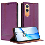 For OnePlus Nord CE4 Lite 5G Case L-Shaped Grid Pattern Leather Stand Phone Cover with Card Slots