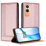 For OnePlus Nord CE4 Lite 5G Case L-Shaped Grid Pattern Leather Stand Phone Cover with Card Slots