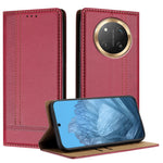 For Honor Magic7 Lite 5G / X9c 5G / X60 Pro 5G Case L-Shaped Grid Pattern Leather Stand Phone Cover with Card Slots