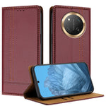 For Honor Magic7 Lite 5G / X9c 5G / X60 Pro 5G Case L-Shaped Grid Pattern Leather Stand Phone Cover with Card Slots