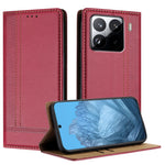 For Xiaomi 15 Pro Case L-Shaped Grid Pattern Leather Stand Phone Cover with Card Slots