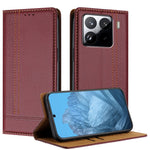 For Xiaomi 15 Pro Case L-Shaped Grid Pattern Leather Stand Phone Cover with Card Slots