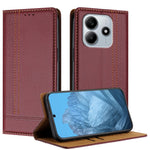 For Xiaomi Redmi Note 14 5G Case L-Shaped Grid Pattern Leather Stand Phone Cover with Card Slots