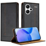 For Xiaomi Redmi Note 13 Pro+ 5G Case L-Shaped Grid Pattern Leather Stand Phone Cover with Card Slots