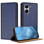 For Xiaomi Redmi Turbo 4 5G Case L-Shaped Grid Pattern Leather Stand Phone Cover with Card Slots