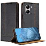 For Xiaomi Redmi Turbo 4 5G Case L-Shaped Grid Pattern Leather Stand Phone Cover with Card Slots