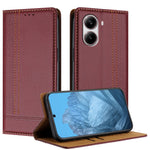 For Xiaomi Redmi Turbo 4 5G Case L-Shaped Grid Pattern Leather Stand Phone Cover with Card Slots