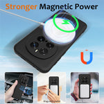 For Honor Magic7 Pro 5G Magnetic Case Anti-Drop Liquid Silicone Phone Cover