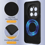 For Honor Magic7 Pro 5G Magnetic Case Anti-Drop Liquid Silicone Phone Cover