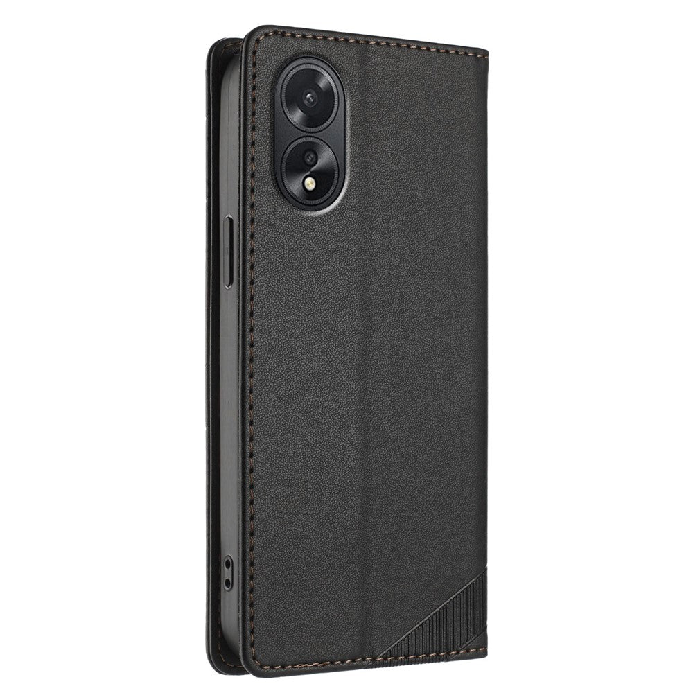 For Oppo A38 4G Phone Cases Punk Style Imprinted Wallet Stand Leather Cover