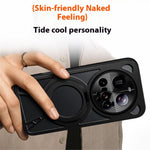 For Xiaomi 15 Ultra Case Magnetic Kickstand Hollow Heat Dissipation Silicone + PC + Metal Bumper Phone Cover