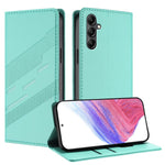 Til Samsung Galaxy A15 4G / Galaxy A15 5G Telefonetuier, Punk Stil Præget Pung Stander Læder Cover