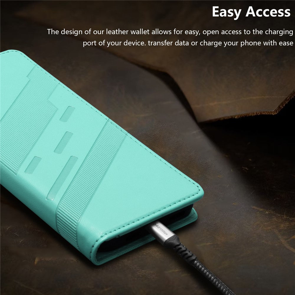 Til Samsung Galaxy A15 4G / Galaxy A15 5G Telefonetuier, Punk Stil Præget Pung Stander Læder Cover