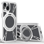 Til iPhone 13-cover Magnetisk støtteben Hul Varmeafledning Silikone + PC + Metal Bumper Telefoncover