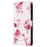 For Xiaomi Redmi Note 14 4G (164.84mm) Case Lacquered Marble Pattern Leather Phone Cover