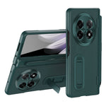 For Oppo Find N5 5G Case Kickstand PC  + PU Leather Folding Phone Cover with Screen Protector and Stylus