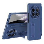 For Oppo Find N5 5G Case Kickstand PC  + PU Leather Folding Phone Cover with Screen Protector and Stylus
