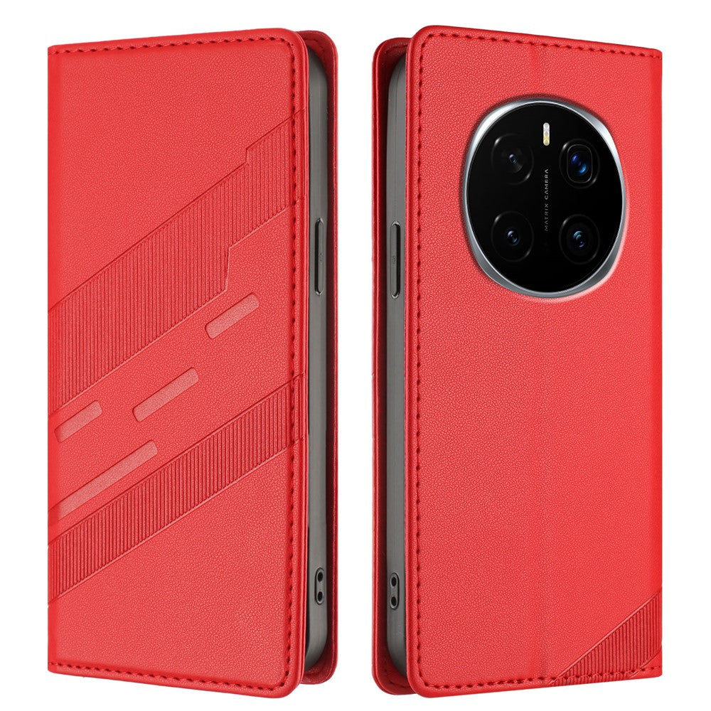For Honor Magic7 Pro 5G Phone Cases Punk Style Imprinted Wallet Stand Leather Cover