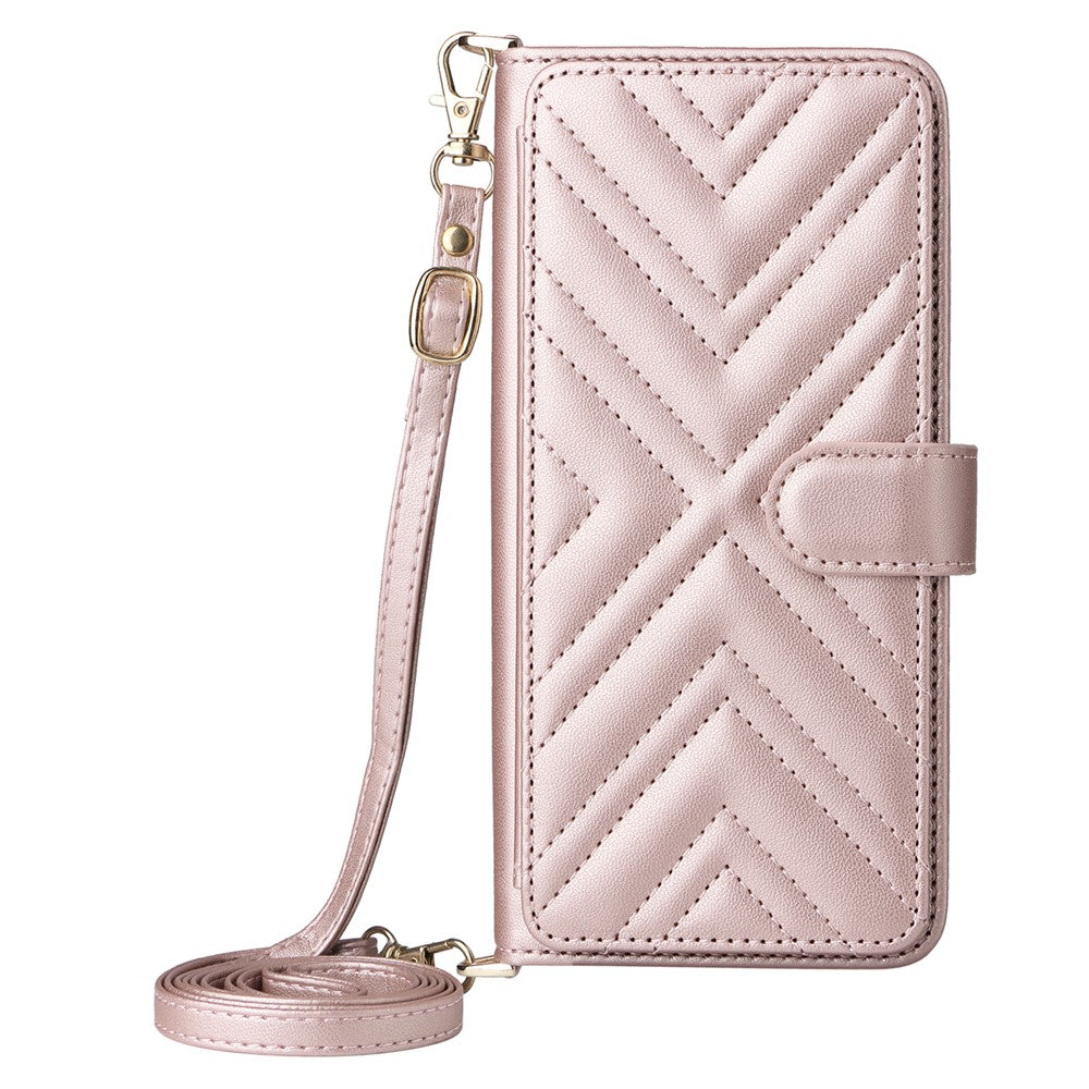 For Oppo F29 5G Wallet Case with Shoulder  /  Wrist Strap Leather Phone Cover Stand