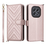 For Oppo F29 5G Wallet Case with Shoulder  /  Wrist Strap Leather Phone Cover Stand