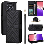 For Oppo F29 5G Wallet Case with Shoulder  /  Wrist Strap Leather Phone Cover Stand