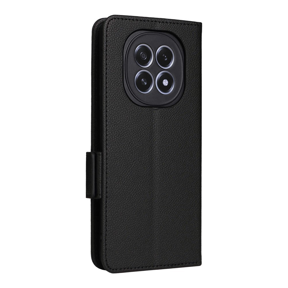 For Oppo F29 5G Case with Wrist Strap Litchi Texture PU Leather Wallet Phone Cover