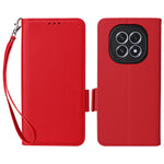For Oppo F29 5G Case with Wrist Strap Litchi Texture PU Leather Wallet Phone Cover