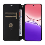 For Oppo F29 5G Case Wallet Rhombus Imprinted Leather Phone Cover