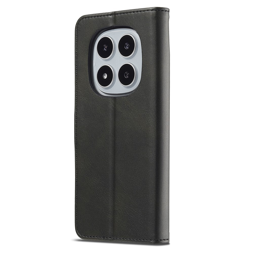 LC.IMEEKE For Xiaomi Redmi Note 14 Pro 4G Case Calf Texture PU Leather Stand Wallet Phone Cover