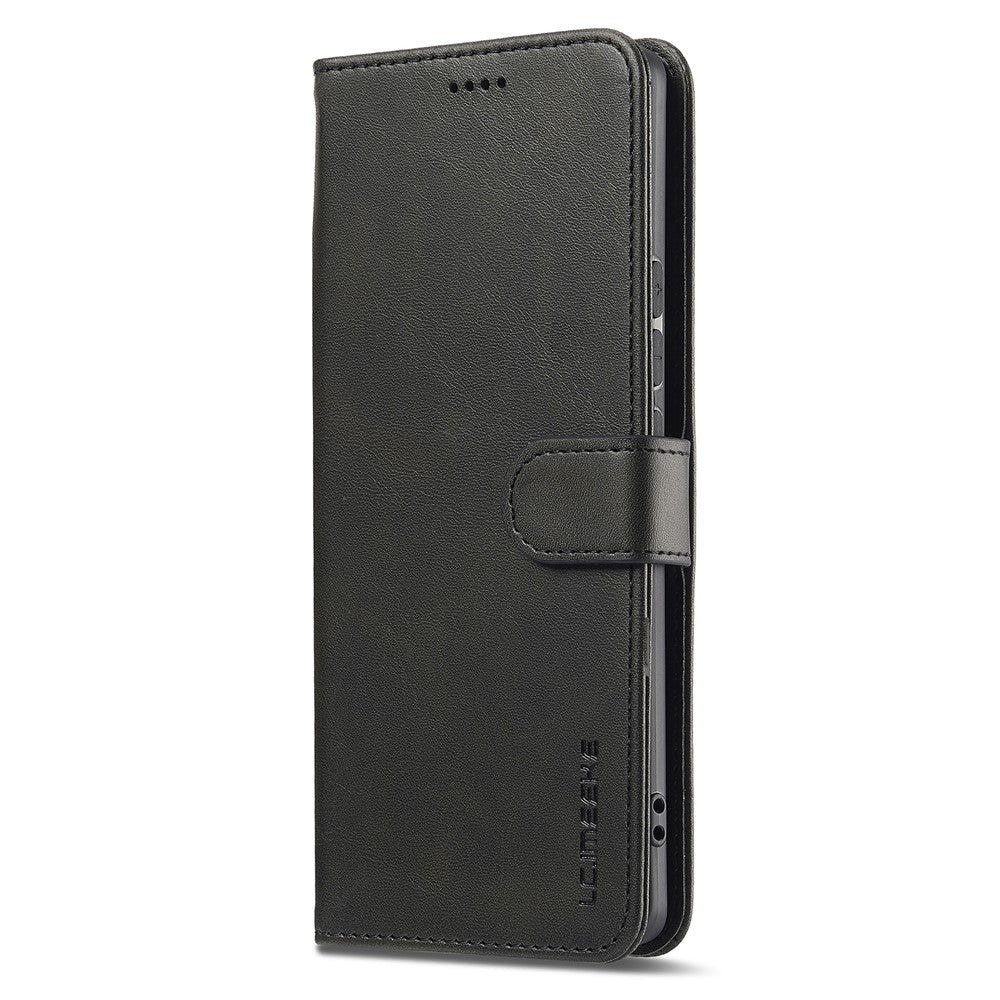 LC.IMEEKE For Xiaomi Redmi Note 14 Pro 4G Case Calf Texture PU Leather Stand Wallet Phone Cover