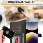 LC.IMEEKE For Xiaomi Redmi Note 14 Pro 4G Case Calf Texture PU Leather Stand Wallet Phone Cover
