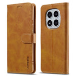 LC.IMEEKE For Xiaomi Redmi Note 14 Pro 4G Case Calf Texture PU Leather Stand Wallet Phone Cover