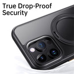 Magnetiskt skal för iPhone 13 Pro Max, roterande växel, pivotstativ, PC + TPU-baksida