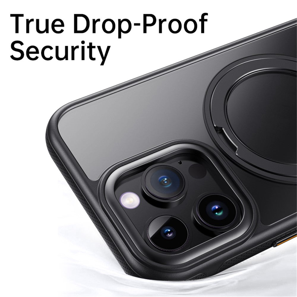 Magnetiskt skal för iPhone 13 Pro Max, roterande växel, pivotstativ, PC + TPU-baksida
