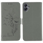 Til Samsung Galaxy A08 5G / A08 4G / A07 4G / A06 4G / A06 5G Etui Fjerpræget PU Læderpung Telefoncover