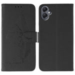 Til Samsung Galaxy A08 5G / A08 4G / A07 4G / A06 4G / A06 5G Etui Fjerpræget PU Læderpung Telefoncover