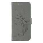 Til Samsung Galaxy A06s Etui Fjerpræg PU Læder Pung Telefoncover