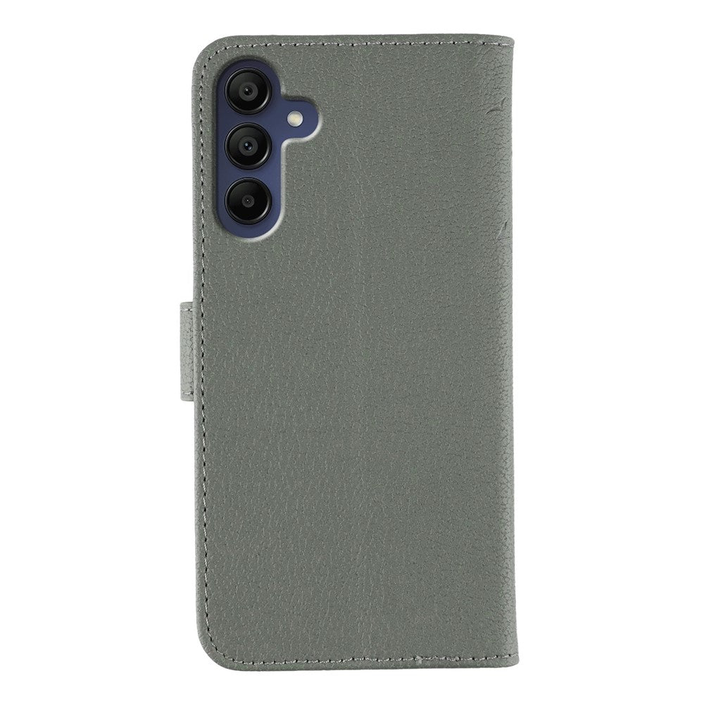 Til Samsung Galaxy A06s Etui Fjerpræg PU Læder Pung Telefoncover