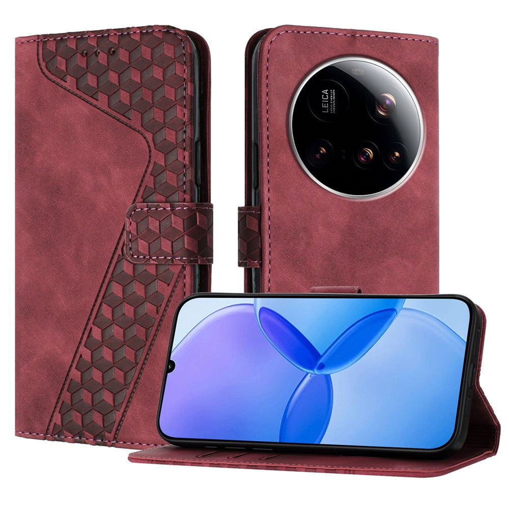 For Xiaomi 15 Ultra Leather Case 7-Shaped Pattern Wallet Stand Shockproof Phone Cover
