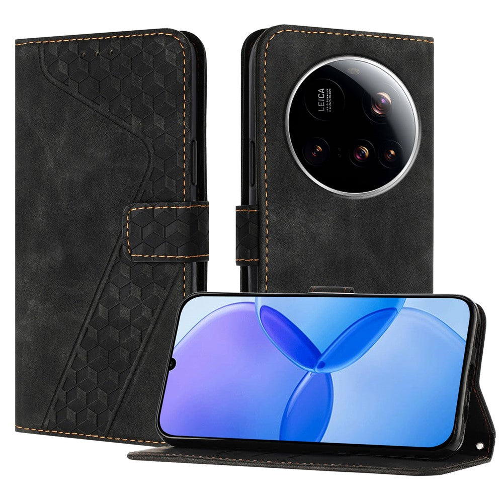 For Xiaomi 15 Ultra Leather Case 7-Shaped Pattern Wallet Stand Shockproof Phone Cover