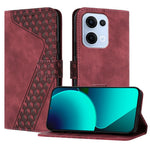For Oppo Reno13 5G (Global) Leather Case 7-Shaped Pattern Wallet Stand Shockproof Phone Cover