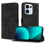 For Oppo Reno13 5G (Global) Leather Case 7-Shaped Pattern Wallet Stand Shockproof Phone Cover