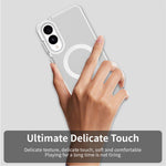 For Samsung Galaxy S25 Edge Case Magnetic Case Skin Touch Matte Anti Drop TPU + PC Phone Back Cover