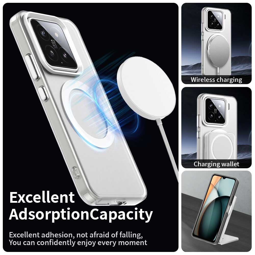 For Xiaomi 15 Pro Case Magnetic Case Skin Touch Matte Anti Drop TPU + PC Phone Back Cover